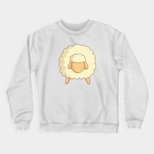 cute flat sheep character design Crewneck Sweatshirt